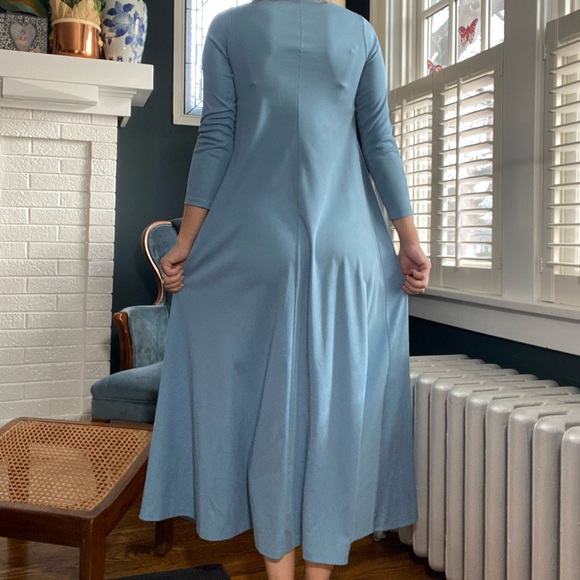 Vintage 70’s Alley Cat By Betsy Johnson rare powder blue long dress size 5/6 - Picture 3 of 10